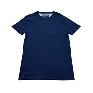 Men’s Nickel & Iron New York Navy Pocket T-Shirt Cotton 2010s